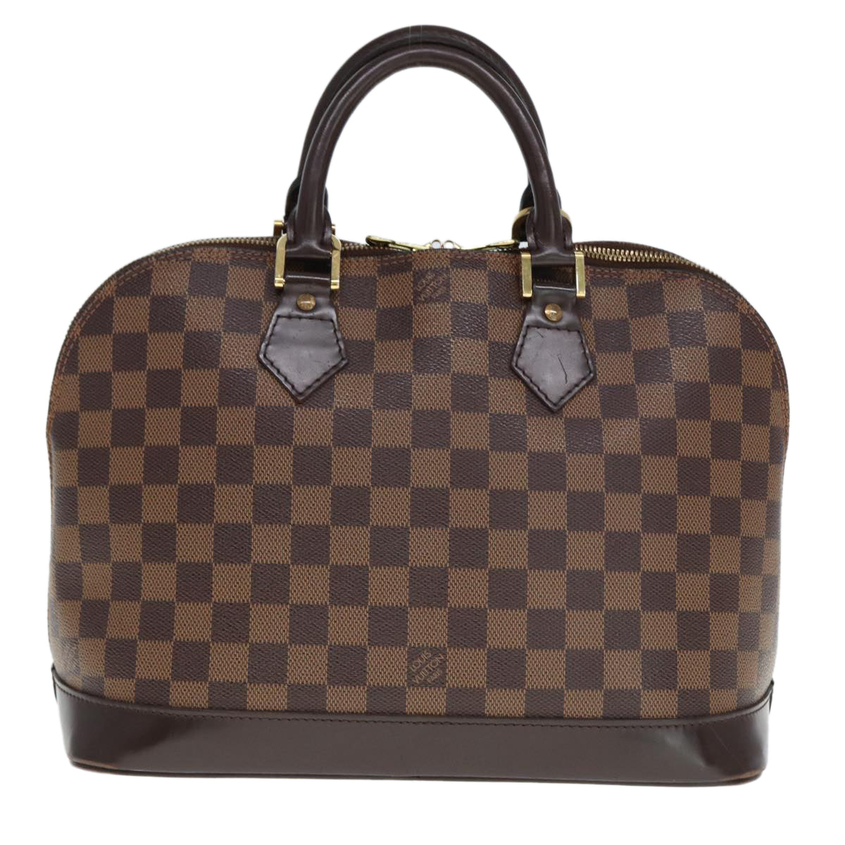 LOUIS VUITTON Damier Ebene Alma Hand Bag N51131 LV Auth 76329