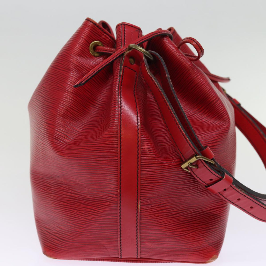 LOUIS VUITTON Epi Petit Noe Shoulder Bag Red M44107 LV Auth 76344