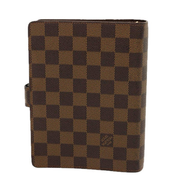 LOUIS VUITTON Damier Ebene Agenda MM Day Planner Cover R20240 LV Auth 76741