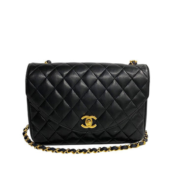 Chanel CC Half Moon Flap Crossbody Bag Leather Crossbody Bag in Good condition