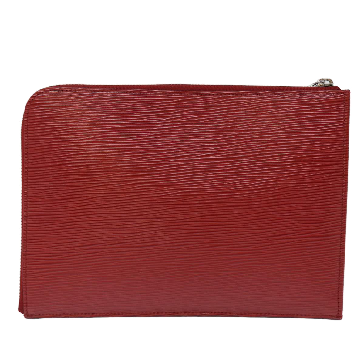 LOUIS VUITTON Epi Pochette Jules PM Clutch Bag Red Car Mine LV Auth 76821