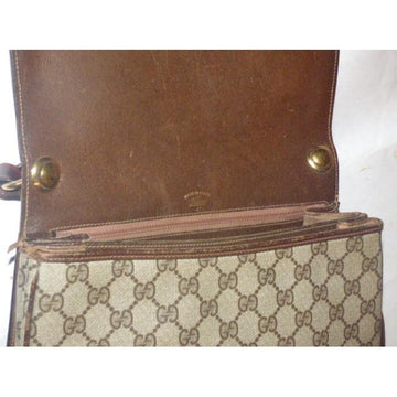 Gucci Brown Guccissima Print Leather Original Blondie Saddle Bag