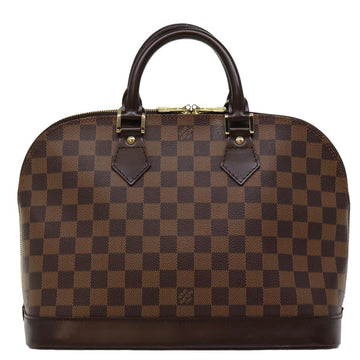 LOUIS VUITTON Damier Ebene Alma Hand Bag N51131 LV Auth 76965