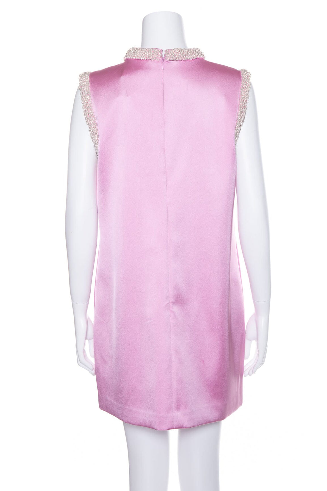 Self Portrait Bubblegum Pink Pearl Embellished Shift Dress SZ 8 NWT