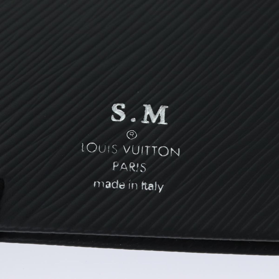 LOUIS VUITTON Epi Kaye Gustave PM Planner Black GI0110 LV Auth 77058