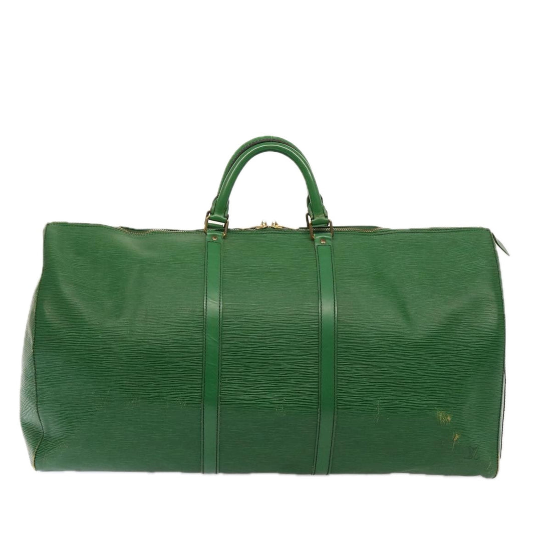LOUIS VUITTON Epi Keepall 60 Boston Bag Green M42944 LV Auth 77124