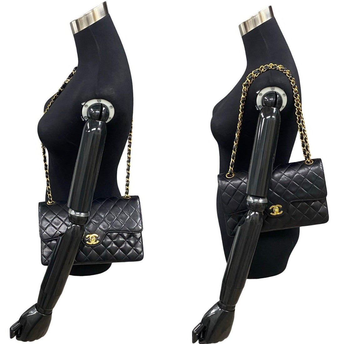 Chanel Medium Classic Double Flap Bag  Leather Crossbody Bag in Good condition