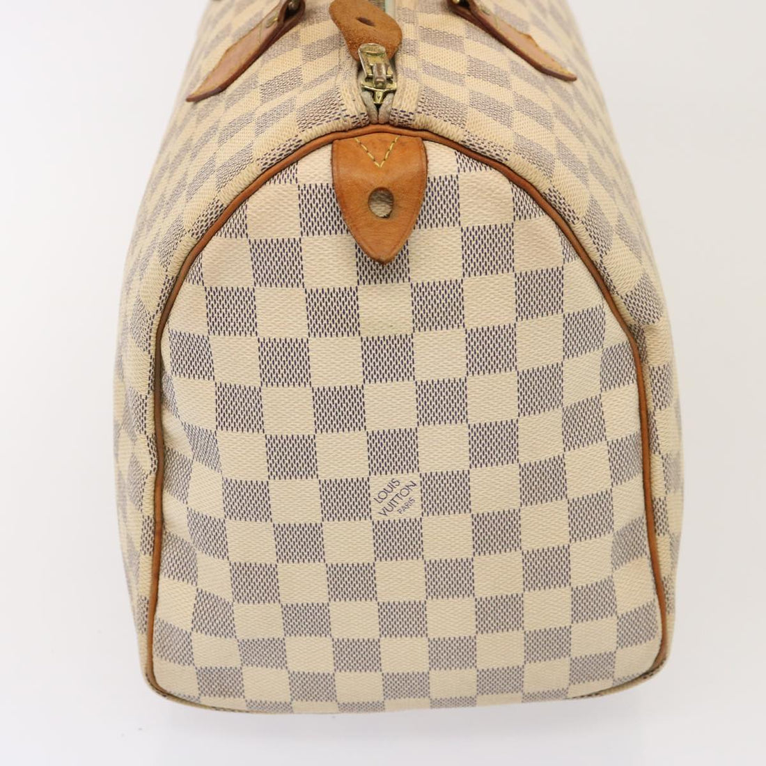 LOUIS VUITTON Damier Azur Speedy 35 Hand Bag N41535 LV Auth 77286
