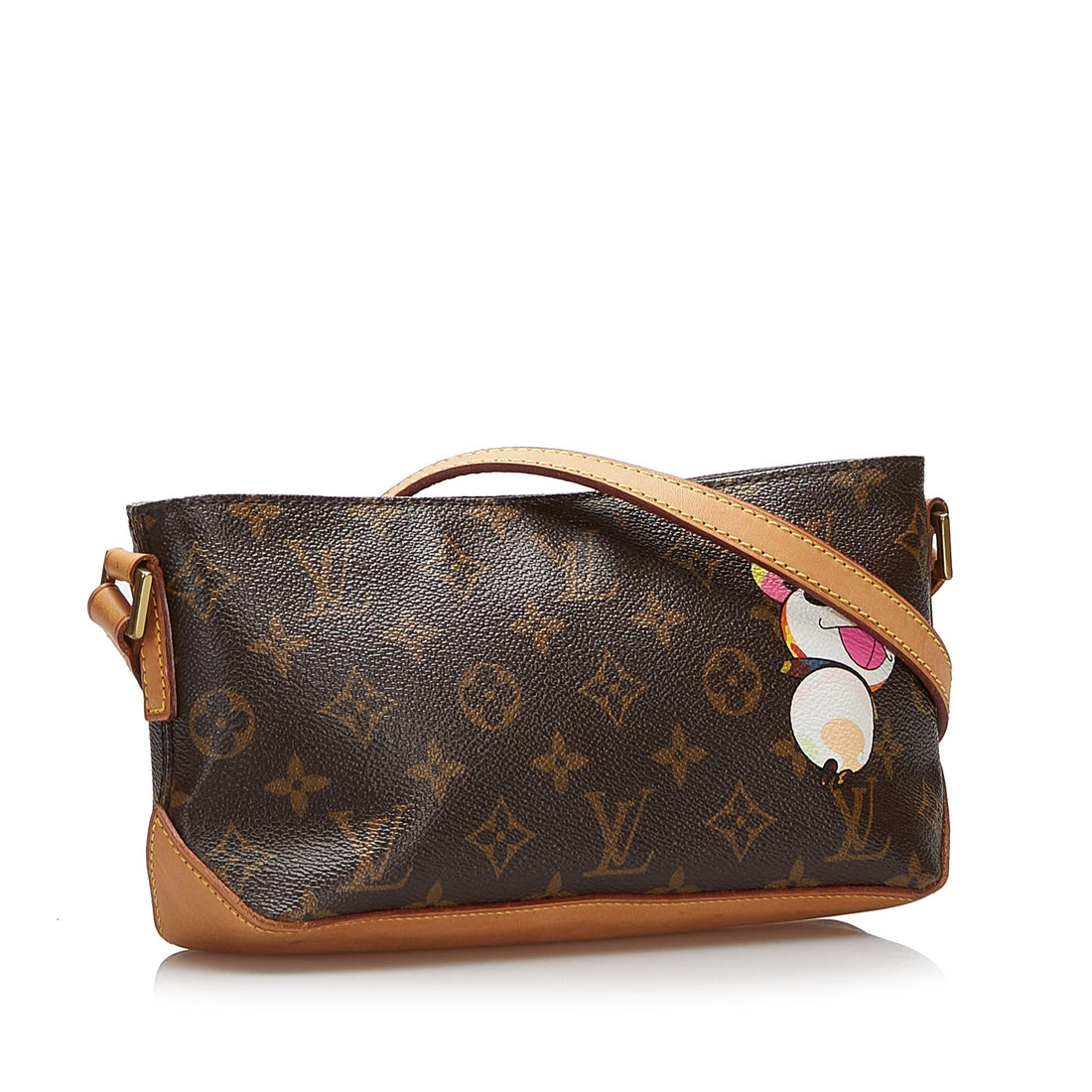 Brown Louis Vuitton x Takashi Murakami Monogram Panda Trotteur