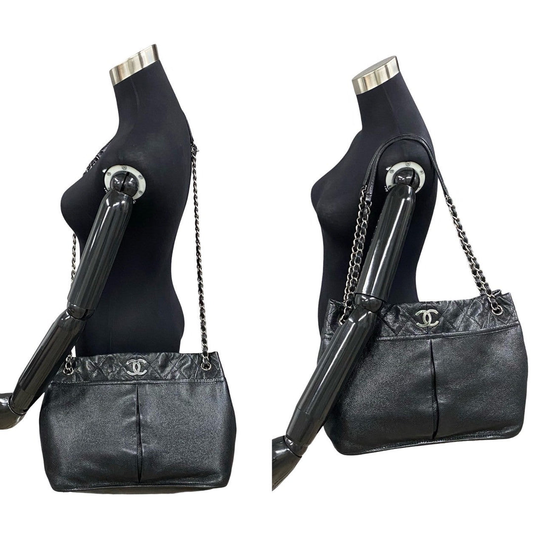 Chanel Matelasse Coco Caviar Skin Chain Semi Shoulder Bag Leather Shoulder Bag 21559 in Good condition