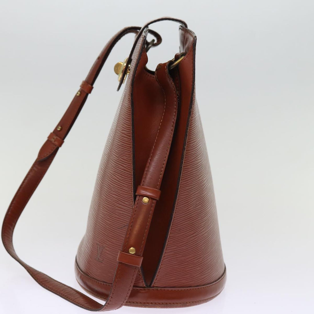 LOUIS VUITTON Epi Cluny Shoulder Bag Brown M52253 LV Auth 77317