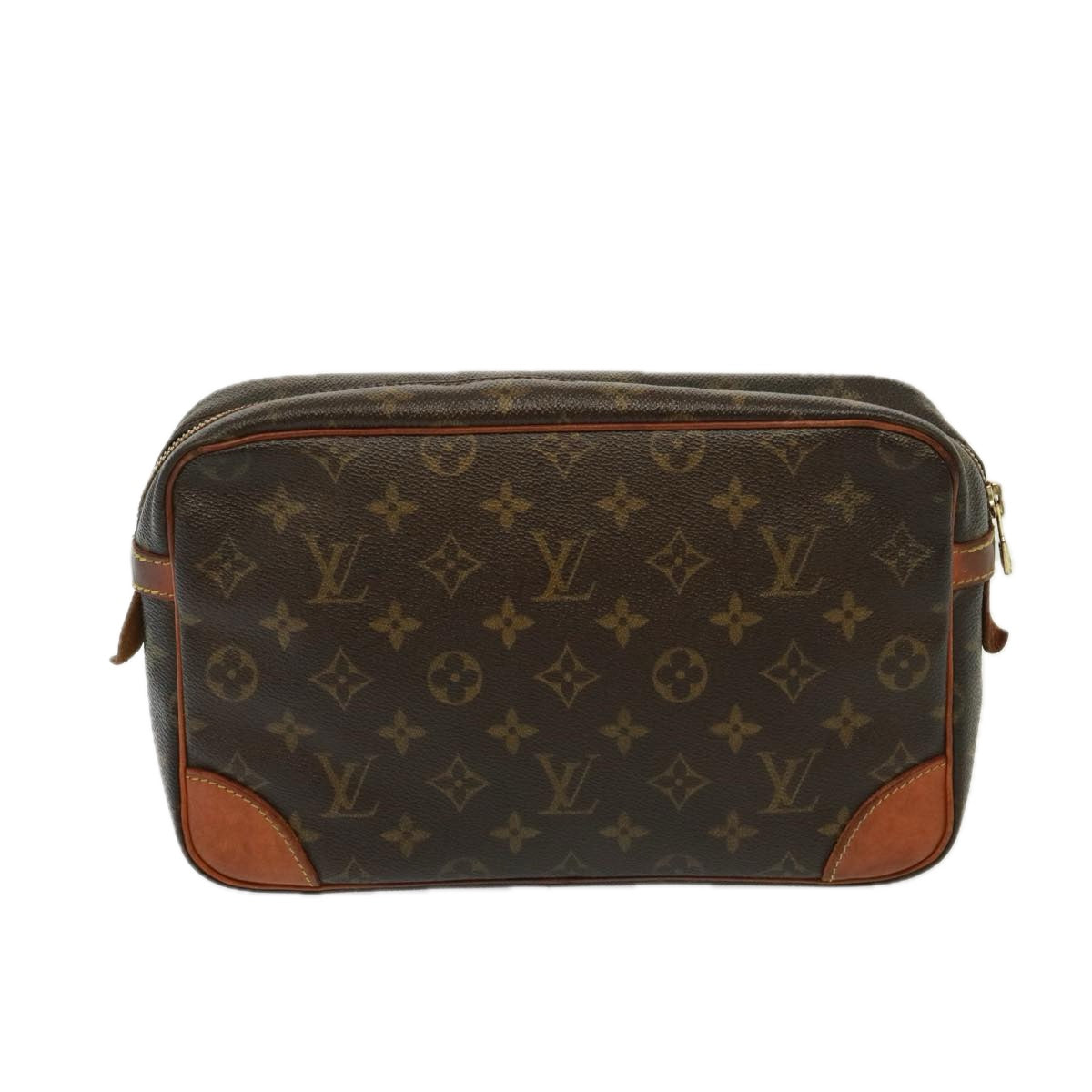 LOUIS VUITTON Monogram Compiegne 28 Clutch Bag M51845 LV Auth 77579
