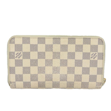 LOUIS VUITTON Damier Azur Zippy Organizer Long Wallet N60012 LV Auth 77704