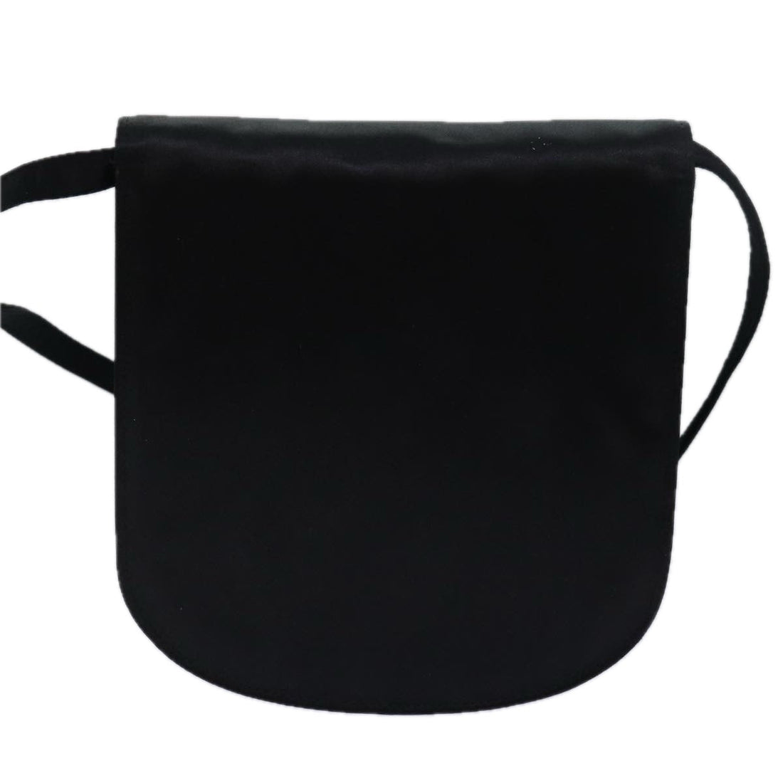 CELINE Shoulder Bag Nylon Black Auth 77757
