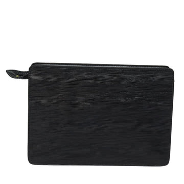 LOUIS VUITTON Epi Pochette Homme Clutch Bag Black Noir M52522 LV Auth 77981