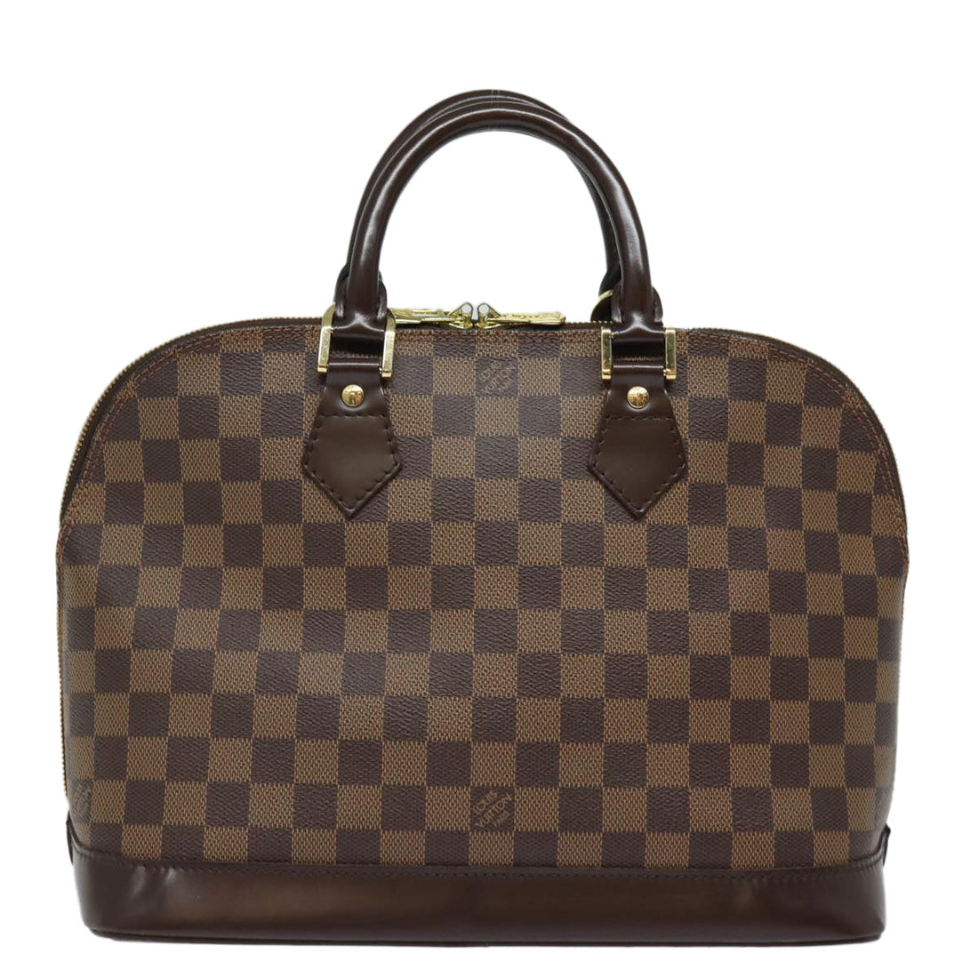 LOUIS VUITTON Damier Ebene Alma Hand Bag N51131 LV Auth 78042
