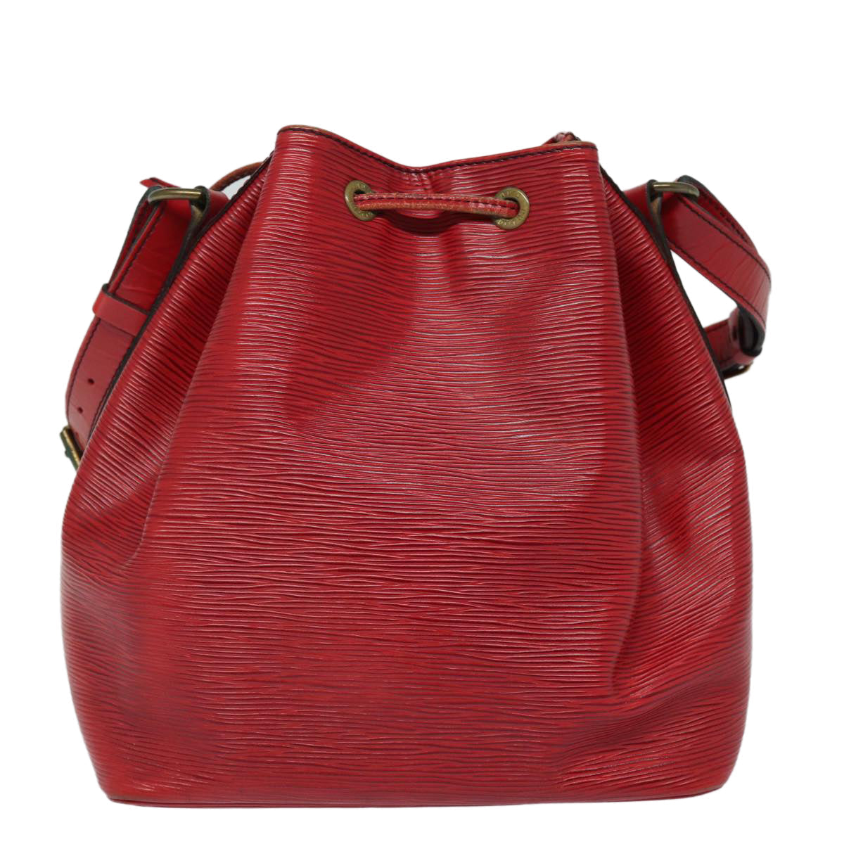 LOUIS VUITTON Epi Petit Noe Shoulder Bag Red M44107 LV Auth 78053