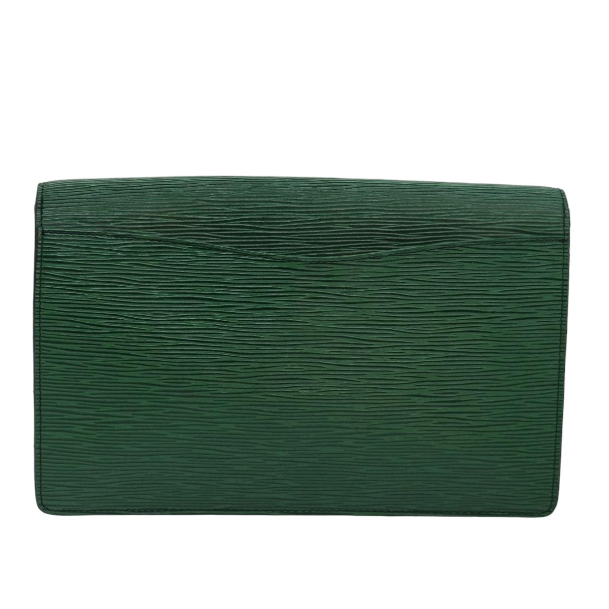 LOUIS VUITTON Epi Montaigne 27 Clutch Bag Green M52654 LV Auth 78110