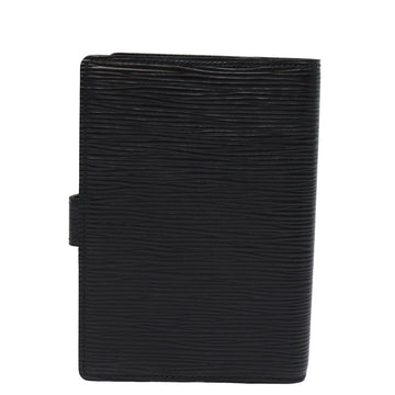 LOUIS VUITTON Epi Agenda PM Day Planner Cover Black R20052 LV Auth 78115