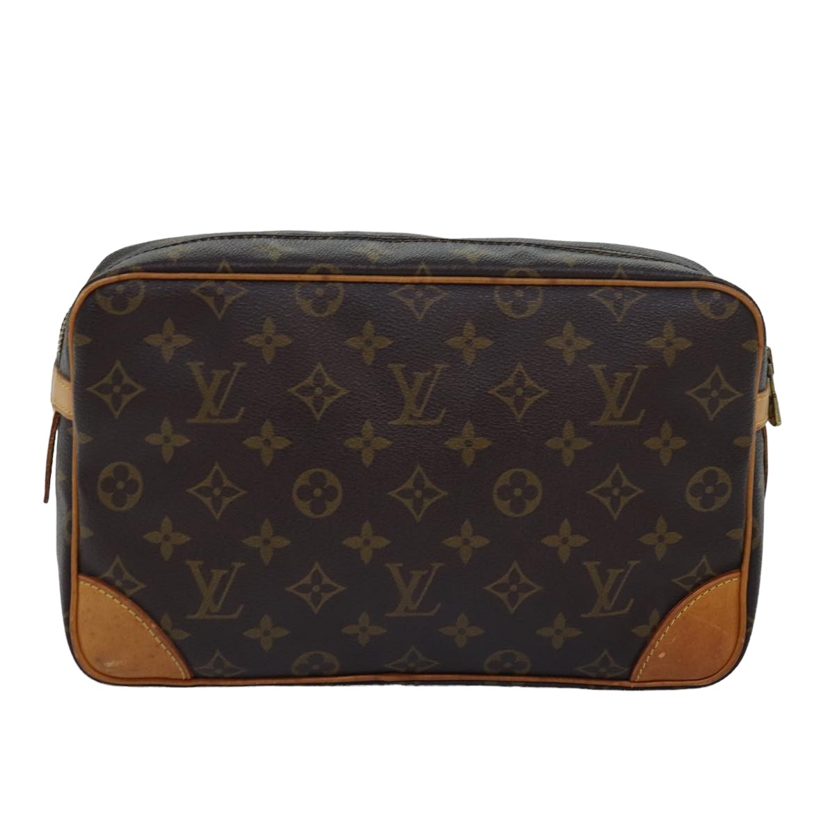 LOUIS VUITTON Monogram Compiegne 28 Clutch Bag M51845 LV Auth 78136