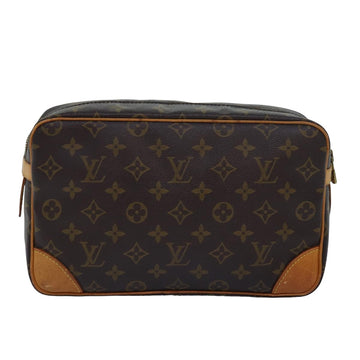 LOUIS VUITTON Monogram Compiegne 28 Clutch Bag M51845 LV Auth 78136