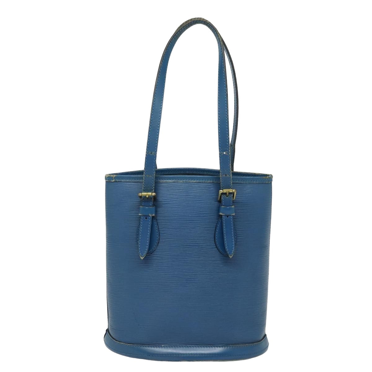 LOUIS VUITTON Epi Bucket PM Shoulder Bag Blue LV Auth 78158