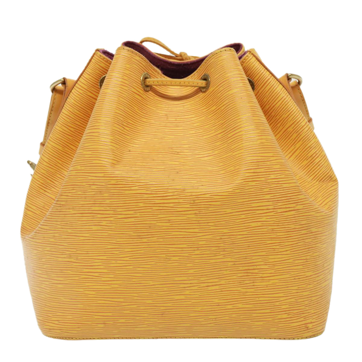 LOUIS VUITTON Epi Petit Noe Shoulder Bag Tassili Yellow M44109 LV Auth 78189