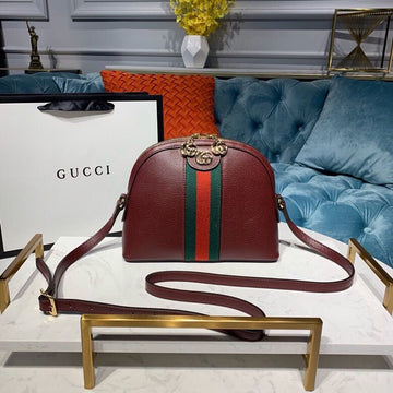 gg Ophidia gg Small Shoulder Bag  Burgundy For Womtlm 9in/24cm gg 499621