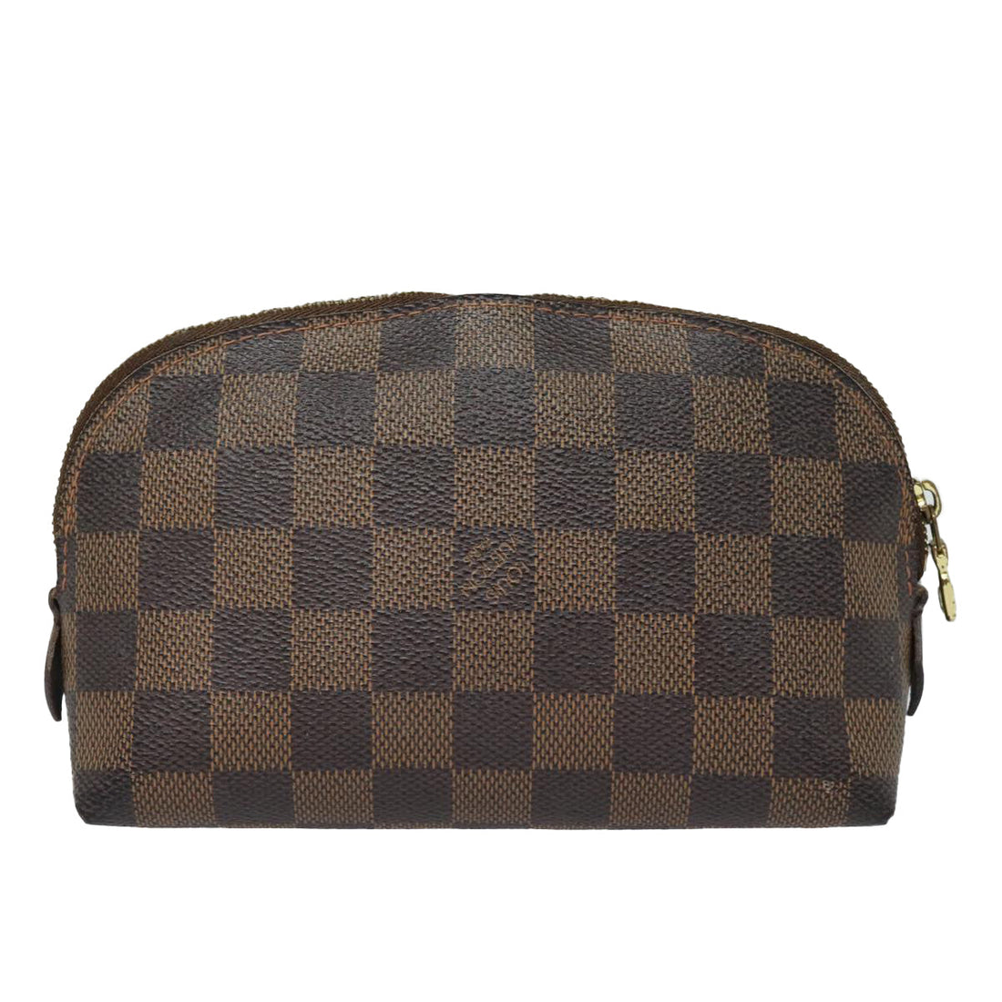 LOUIS VUITTON Damier Ebene Pochette Cosmetic PM Pouch N47516 LV Auth 78596
