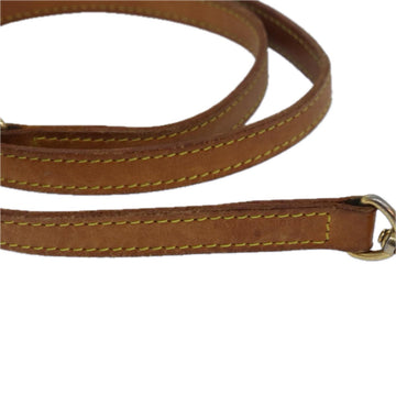 LOUIS VUITTON Shoulder Strap Leather 37.4" Beige LV Auth 78872