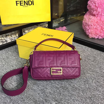 FI Baguette Nappa Purple For Womtlm, Womtlm&#8217;s Handbags, Shoulder And Crossbody Bags 10.6in/27cm FF 8BR600