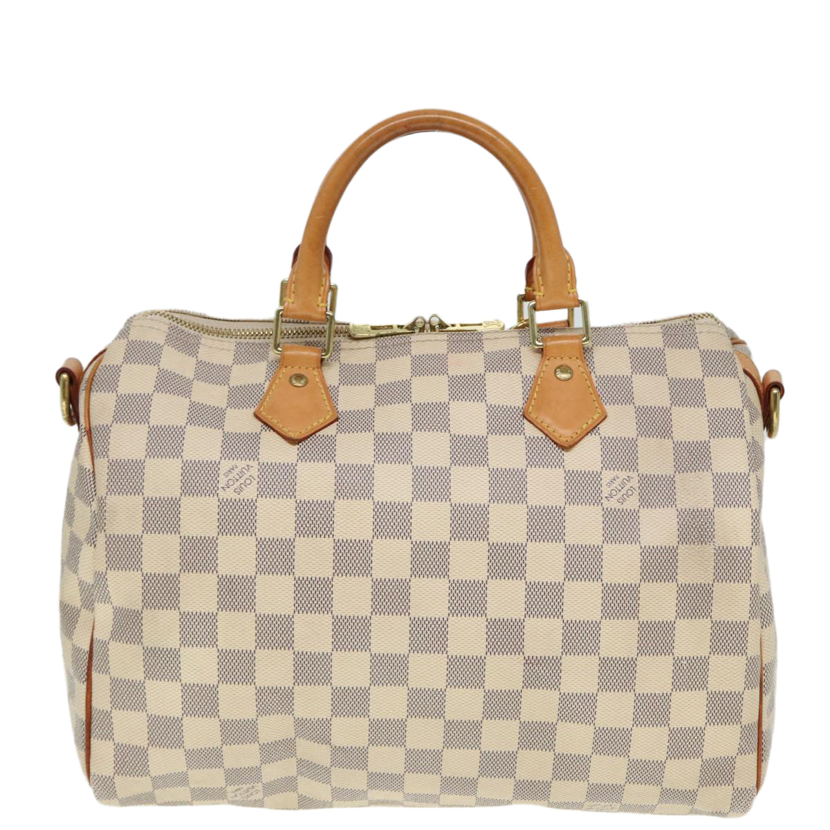 LOUIS VUITTON Damier Azur Speedy Bandouliere 30 Hand Bag 2way N41052 Auth 78898