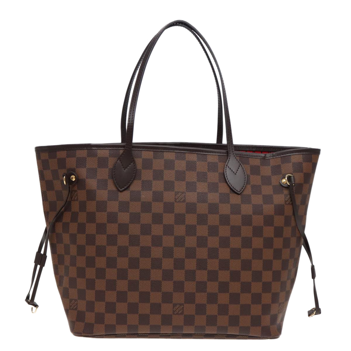 LOUIS VUITTON Damier Ebene Neverfull MM Tote Bag N51105 LV Auth 78906A