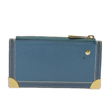 LOUIS VUITTON Suhari Pochette Cles Coin Purse Blue M91825 LV Auth 78957