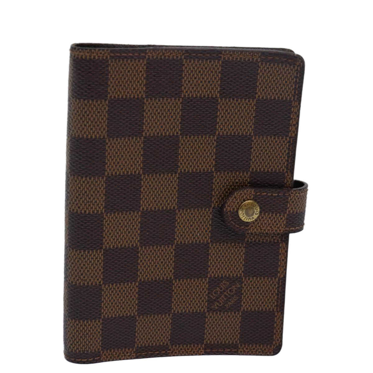 LOUIS VUITTON Damier Ebene Agenda PM Day Planner Cover R20700 LV Auth 78979