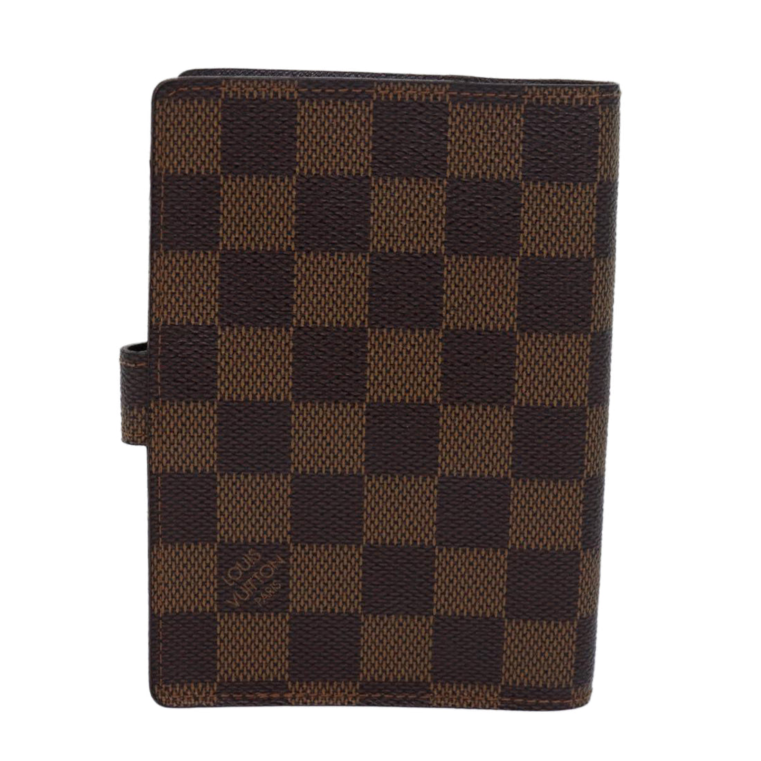 LOUIS VUITTON Damier Ebene Agenda PM Day Planner Cover R20700 LV Auth 78979