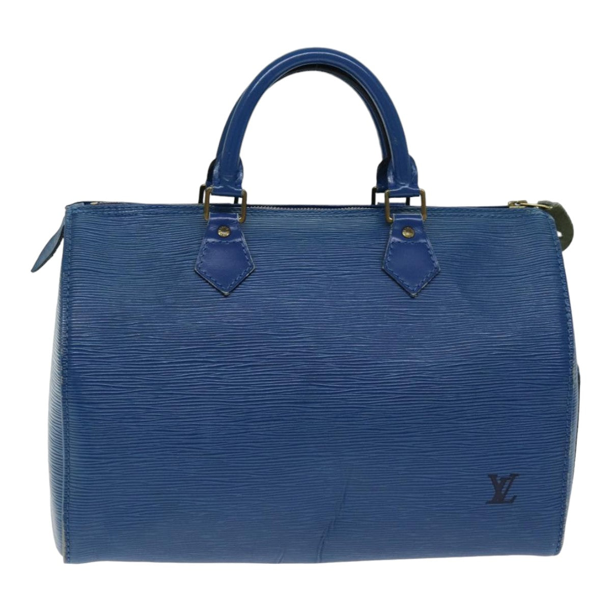 LOUIS VUITTON Epi Speedy 30 Hand Bag Toledo Blue M43005 LV Auth 78986