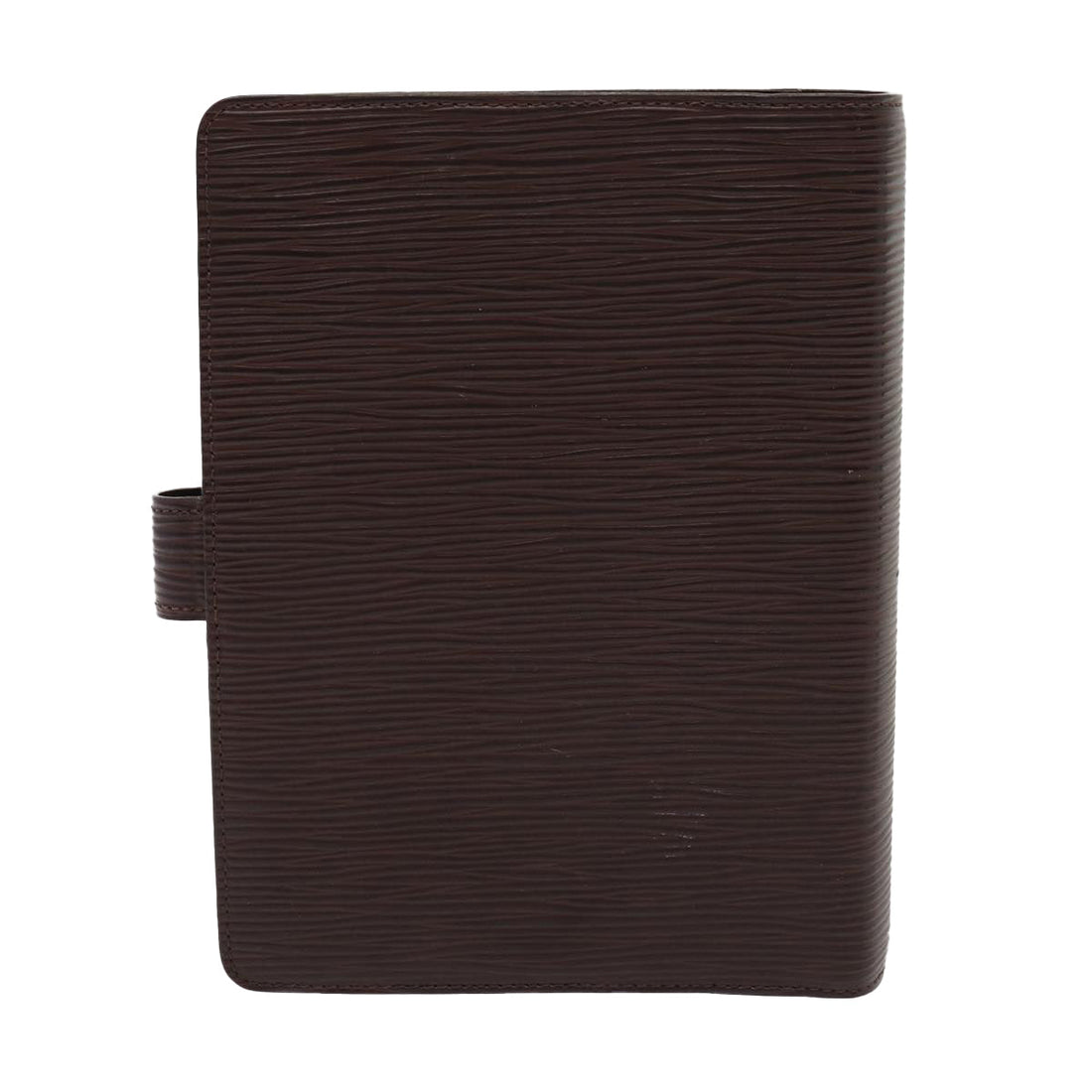 LOUIS VUITTON Epi Agenda MM Day Planner Cover Mocha R2004D LV Auth 78994