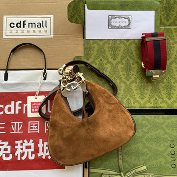 gg Atache Small Shoulder Bag Dark Brown For Womtlm, Womtlm&#8217;s Bags 9in/23cm gg ?