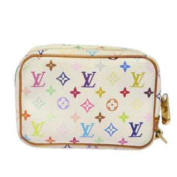 LOUIS VUITTON Monogram Multicolor Trousse Wapity Pouch White M58033 Auth 79011