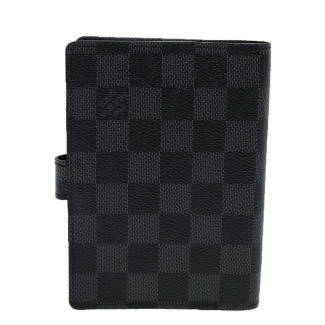 LOUIS VUITTON Damier Graphite Agenda PM Day Planner Cover R21130 LV Auth 79024