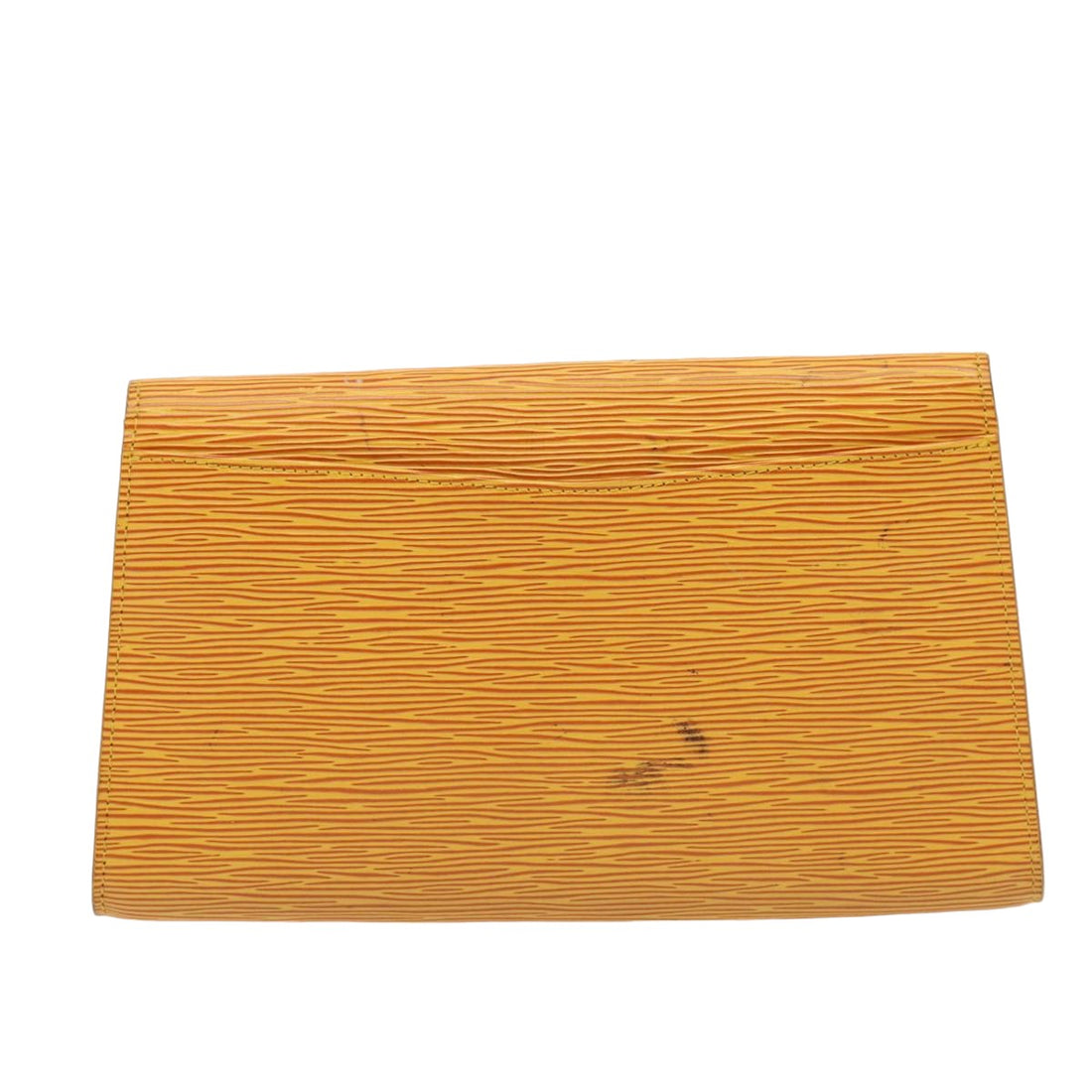 LOUIS VUITTON Epi Art Deco Clutch Bag Yellow M52639 LV Auth 79028