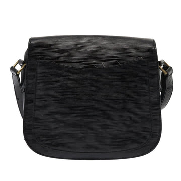 LOUIS VUITTON Epi Saint Cloud GM Shoulder Bag Black Noir M52192 LV Auth 79030