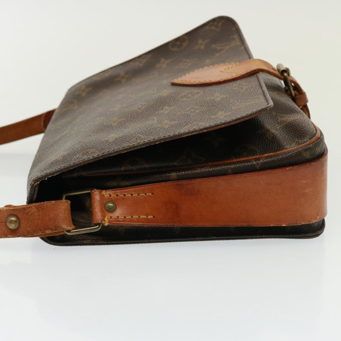 LOUIS VUITTON Monogram Cartouchiere GM Shoulder Bag M51252 LV Auth 79041