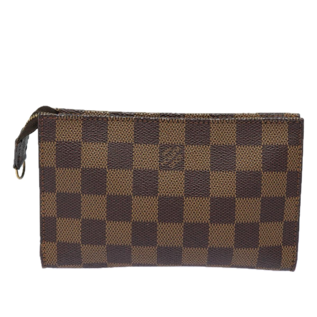 LOUIS VUITTON Damier Ebene Marais Pouch LV Auth 79059