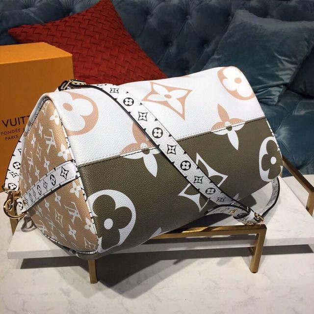 Louis Vuitton Speedy Bandouliere 30 Monogram Geant White