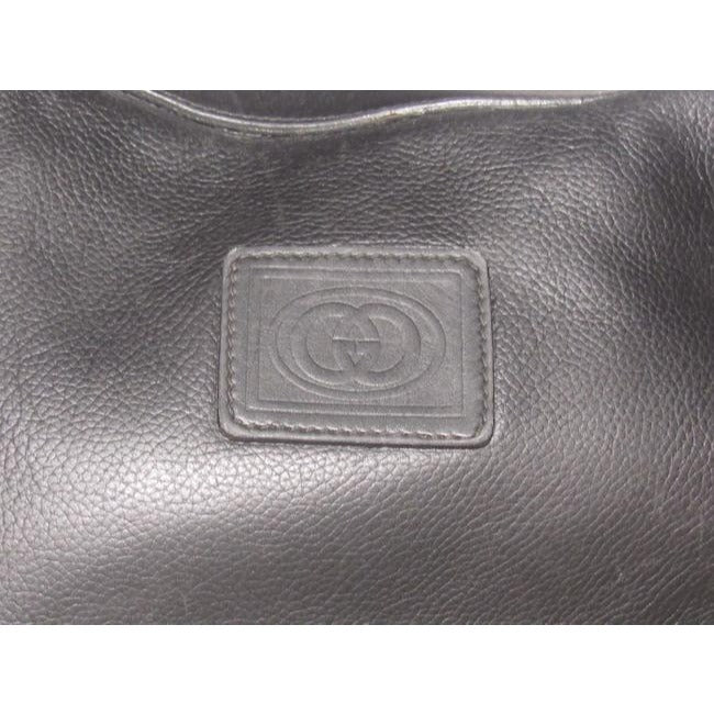 Gucci Xl Vintage Purses Black And Gg Leather Hobo Bag