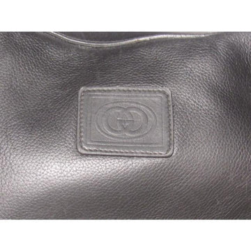 Gucci Xl Vintage Purses Black And Gg Leather Hobo Bag