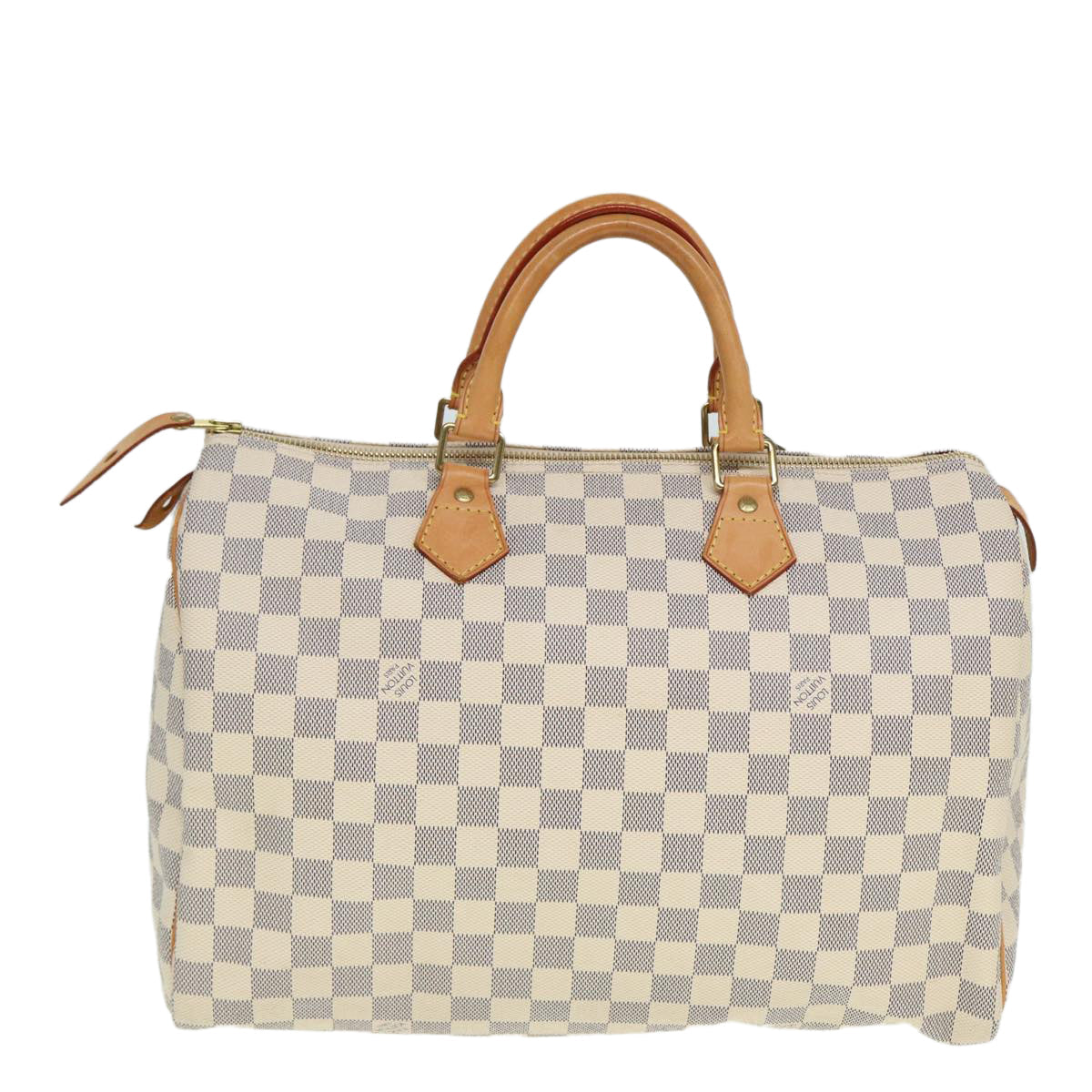 LOUIS VUITTON Damier Azur Speedy 35 Hand Bag N41535 LV Auth 79273