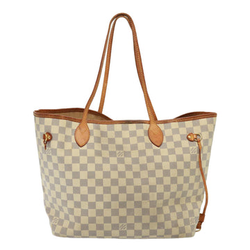 LOUIS VUITTON Damier Azur Neverfull MM Tote Bag N41605 LV Auth 79374